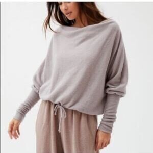 Urban Outfitters Off-the-Shoulder Crop Sweater Dusty Purple Sz Small
